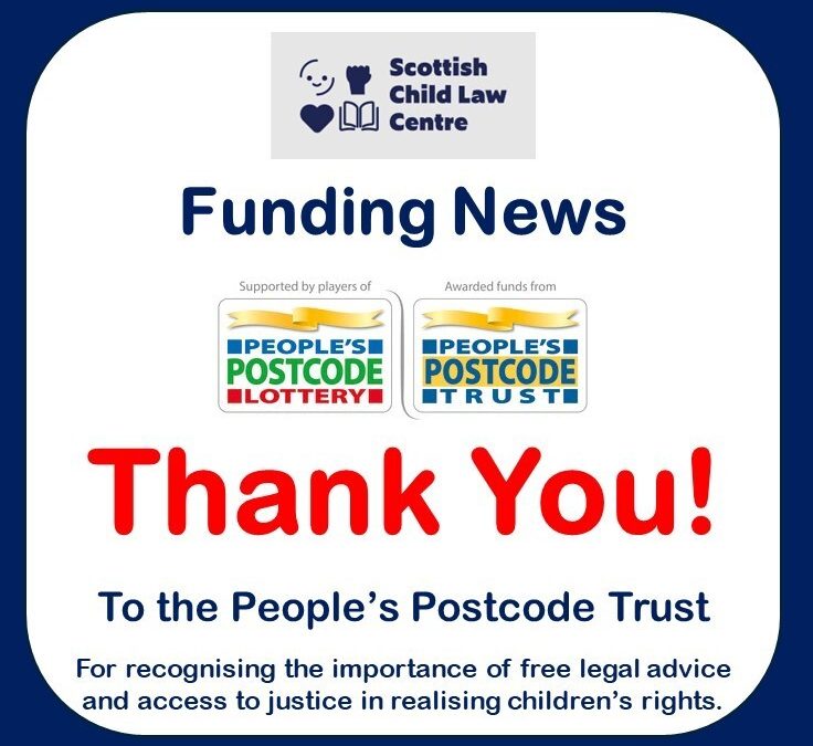 Lottery funding supports Scottish Child Law Centre